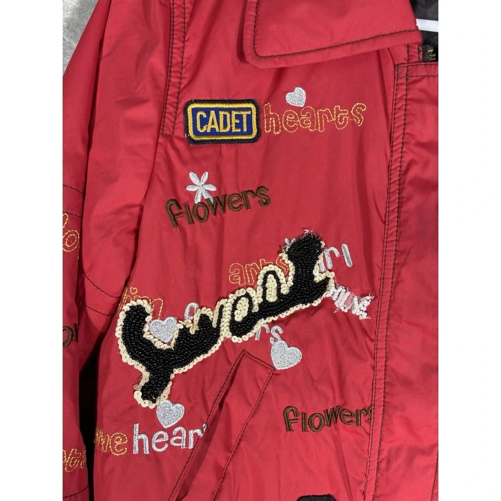 Ganute Insulated Jacket Kids S 7-8 red youth patches‎